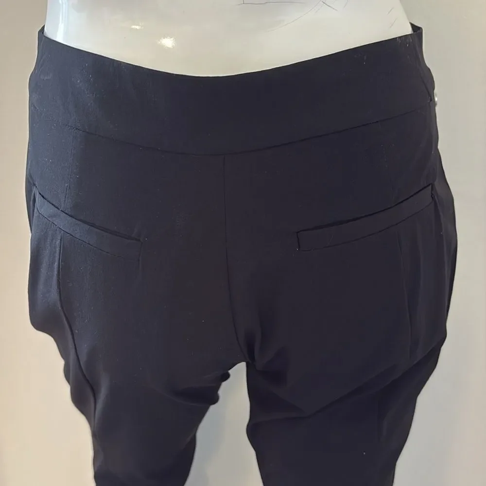 Heliot Emil Moraine Slim Fit Bootcut Trouser Pant Snap Cuff Zipper Details DK 36 - Picture 10 of 14